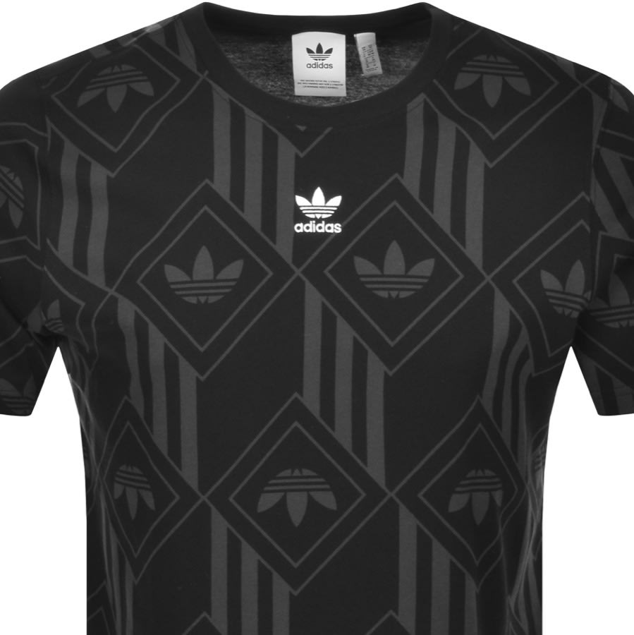 Alternative Image for Productadidas Originals Monogram T Shirt Black2